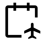 Flight Schedule SVG Icon